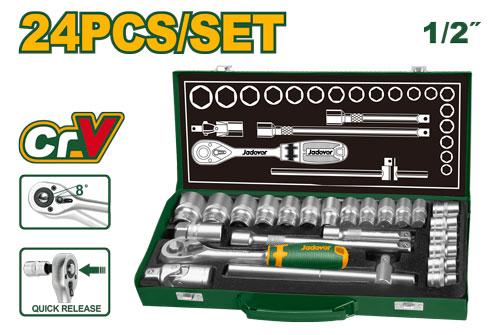 24 Pcs 1/2" socket set