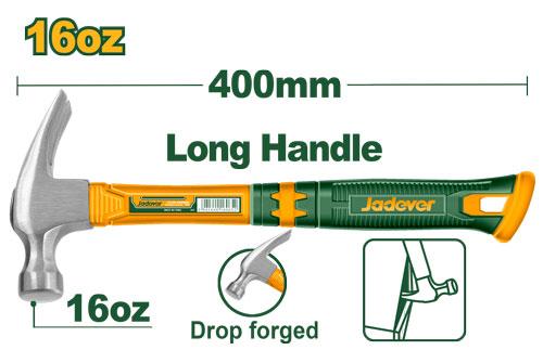 Long handle claw hammer JDHM336L - Jadever