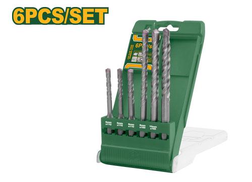 6 Pcs SDS plus hammer drill bits set