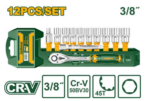 12 Pcs 3/8" socket set