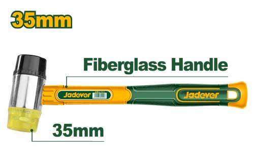 Rubber and plastic hammer