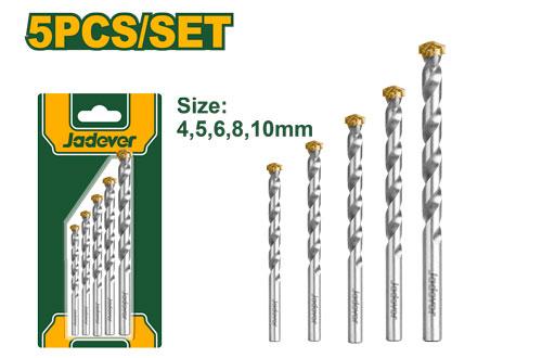5 Pcs masonry drill bits set