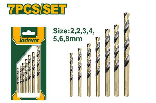 7Pcs HSS twist drill bits set