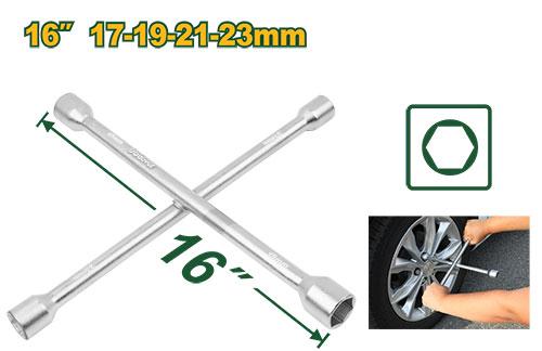 Cross rim wrench