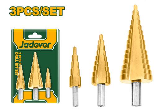 3 Pcs step drill bit set